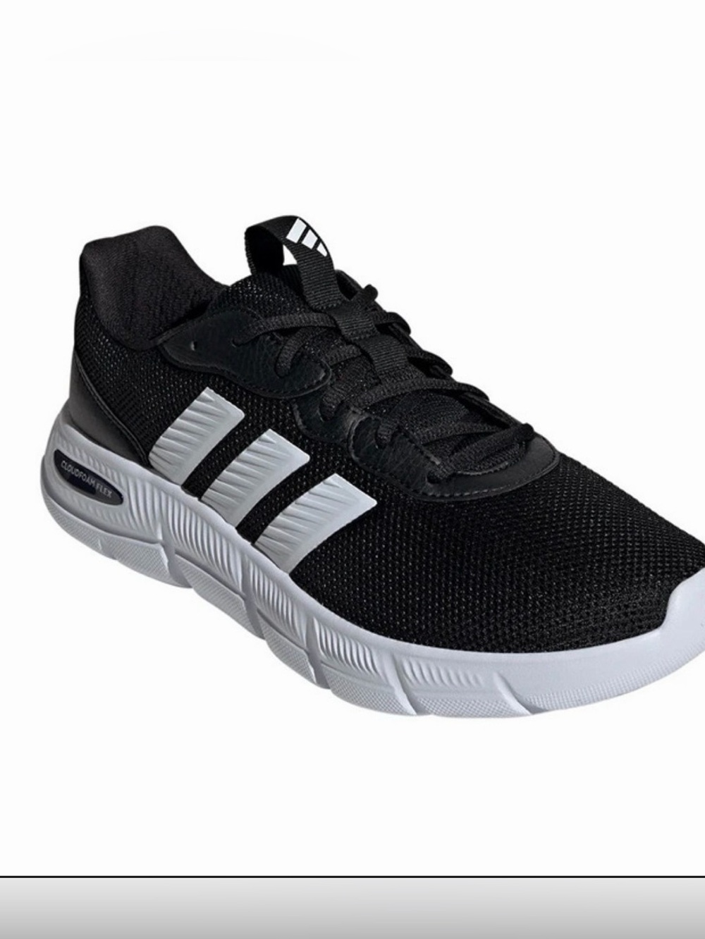 Adidas Cloudfoam Flex HQ4854 Athletic Shoes Black White Men's Size 13
